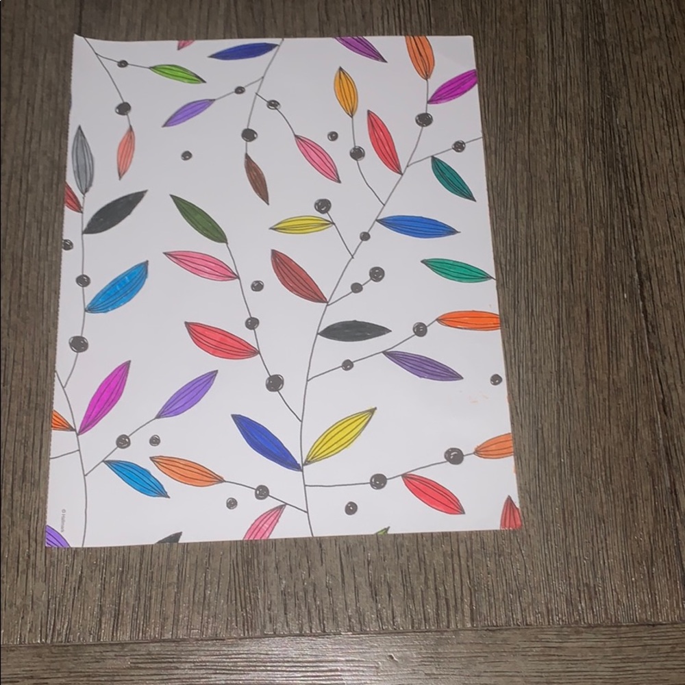 Crayola colored page